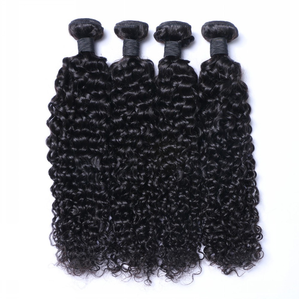 Nature color human hair weave virgin hair  HN101